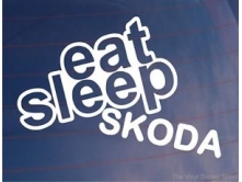 Eat Sleep Skoda (14cm) арт.2501