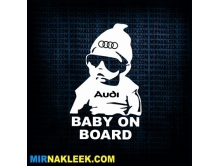 Baby on board Audi (15см) арт.2455