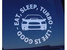 Subaru Eat Sleep Turbo (14 cm) арт.1728