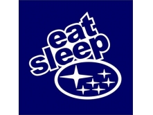 Eat Sleep Subaru (15 cm) арт.1739