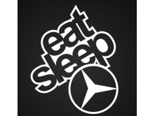 Eat sleep Mercedes (12cm) арт.0790