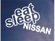 Eat Sleep Nissan (14 cm) арт.0297