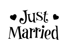 Just Married (50х20см) арт.1829